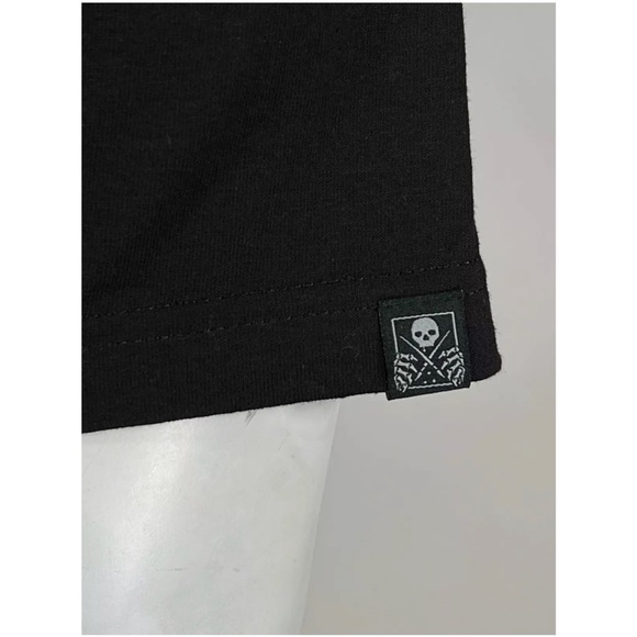 Sullen Men's T-shirt KINGDOM Jet Black Tee Tattoo Skull Premium Quality Artwork - Picture 6 of 8